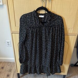 Paper Crane Black Floral Dress